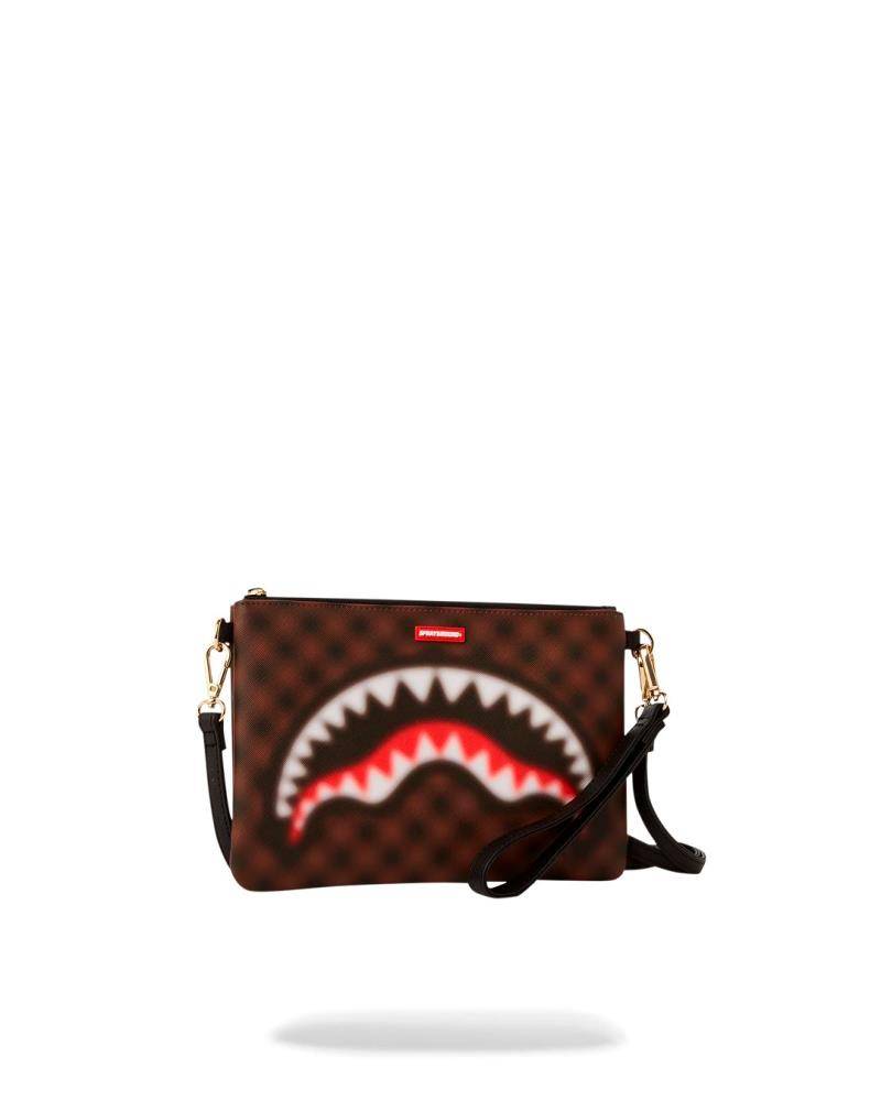 SPRAYGROUND SHARKS IN PARIS BLUR CLUTCH