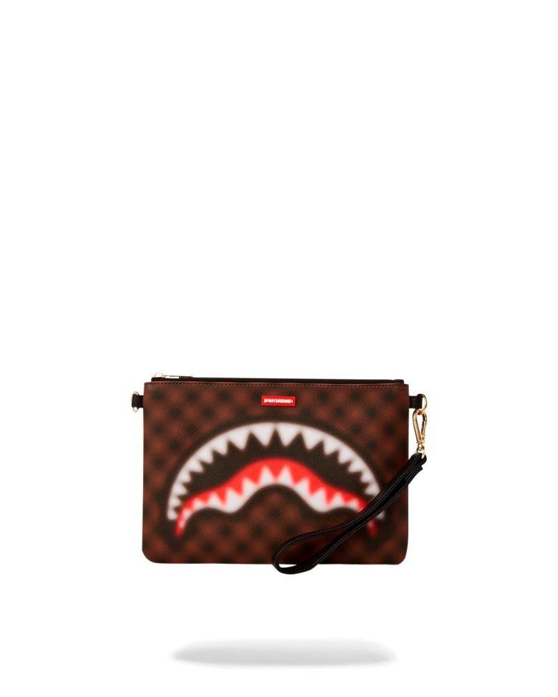 SPRAYGROUND SHARKS IN PARIS BLUR CLUTCH