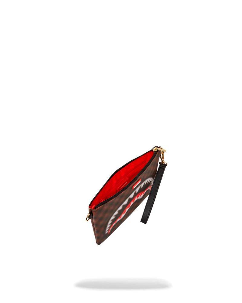 SPRAYGROUND SHARKS IN PARIS BLUR CLUTCH