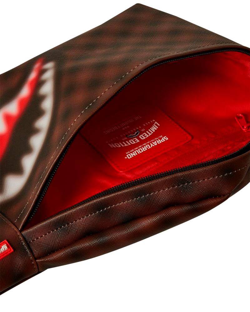 SPRAYGROUND SHARKS IN PARIS BLUR SAVVY CROSS-BODY