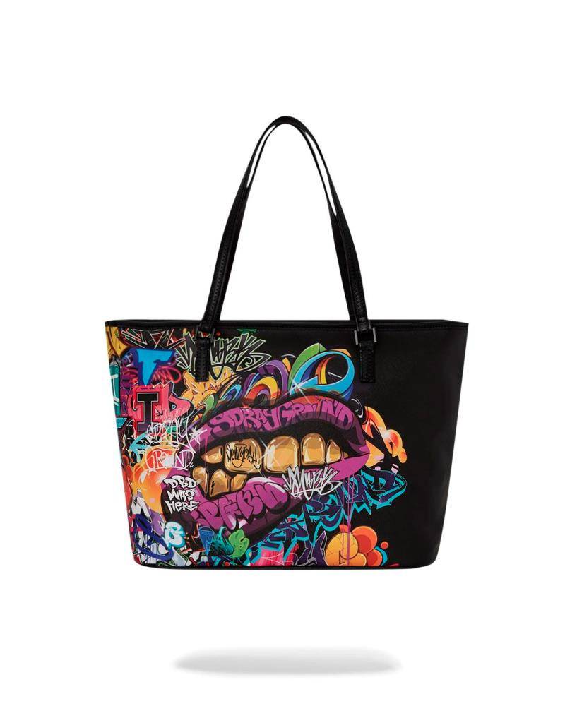 SPRAYGROUND HALF GRAFF LIPSTICK TOTE