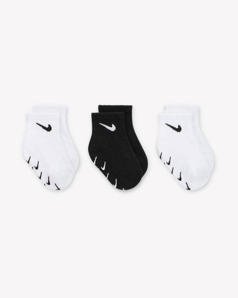 NIKE 3PK INFANT/TODDLER GRIPPER QUARTER SOCKS
