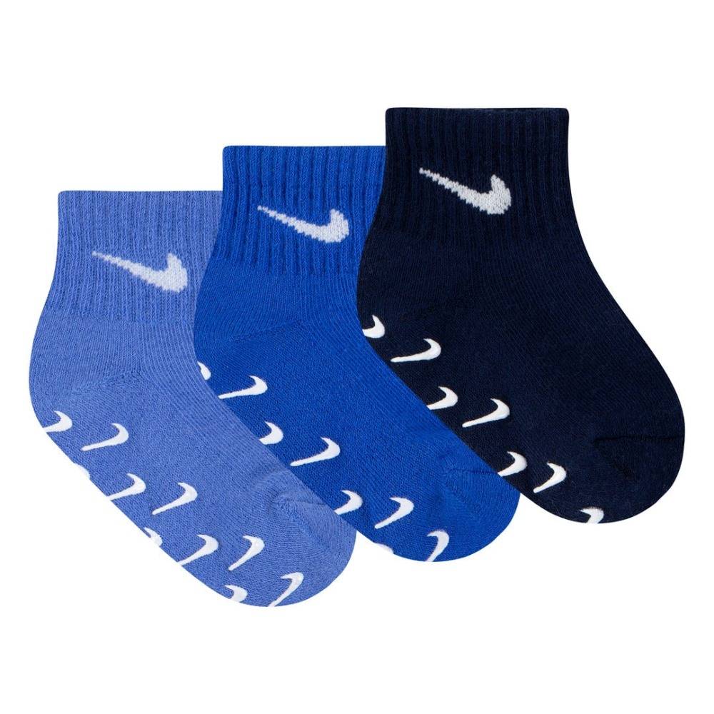 NIKE 3PK INFANT/TODDLER GRIPPER QUARTER SOCKS