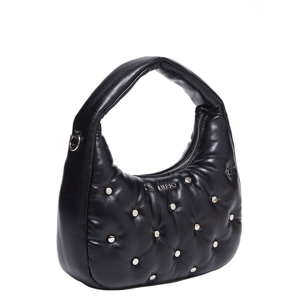 LIU JO STUDDED GLOSSY HANDBAG