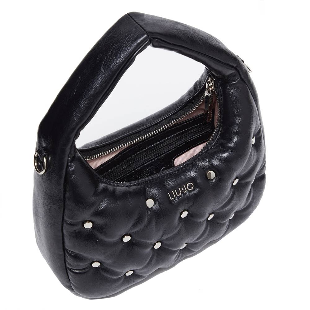 LIU JO STUDDED GLOSSY HANDBAG