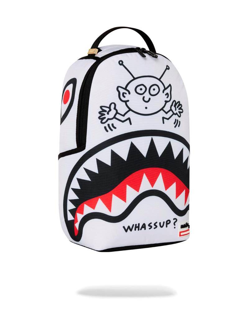 SPRAYGROUND KEITH HARRING EMBOSSED SHARK HANDBAG DLXSV BACKPACK