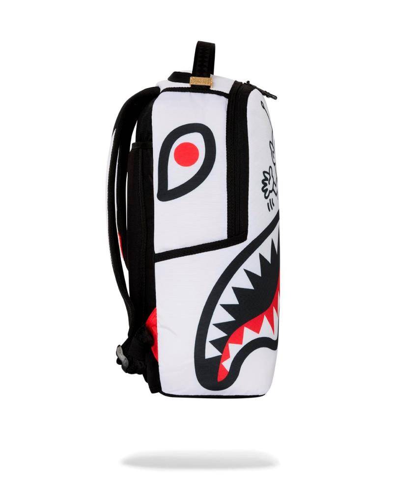 SPRAYGROUND KEITH HARRING EMBOSSED SHARK HANDBAG DLXSV BACKPACK