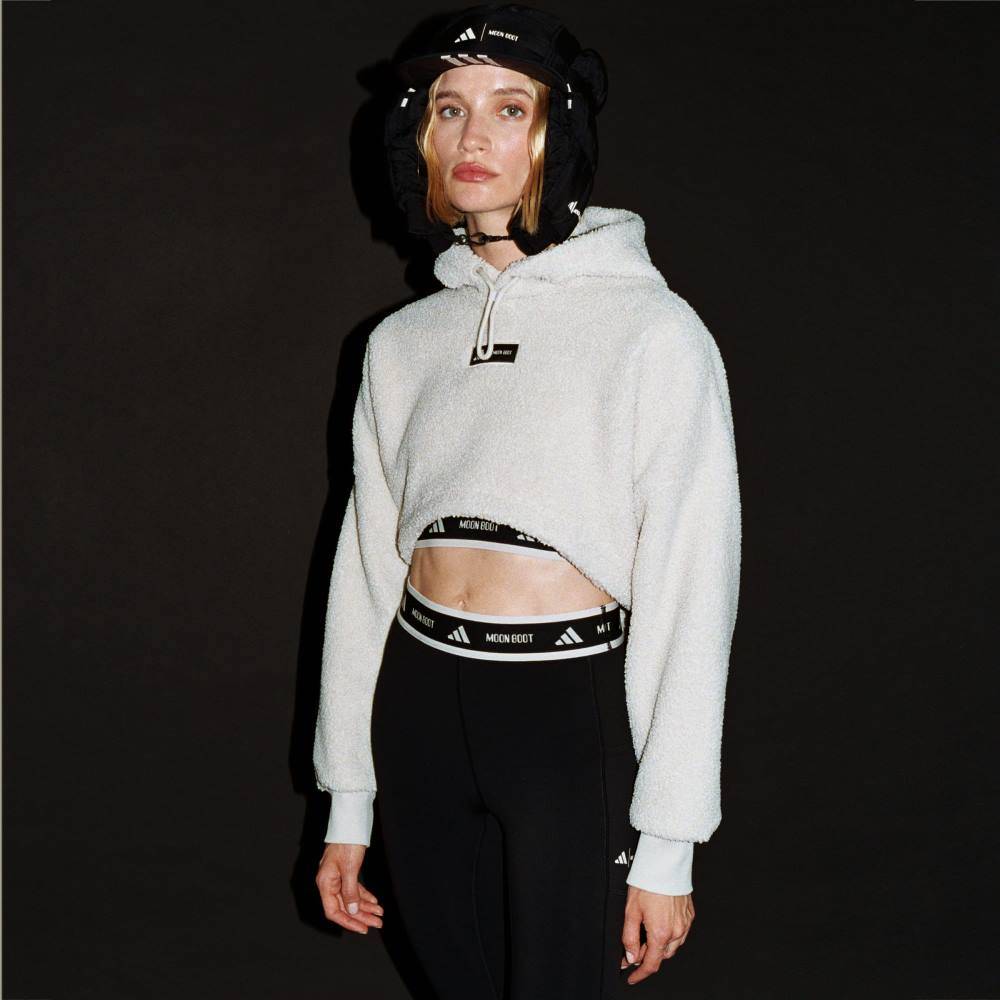 ADIDAS X MOON BOOT CROPPED HOODIE