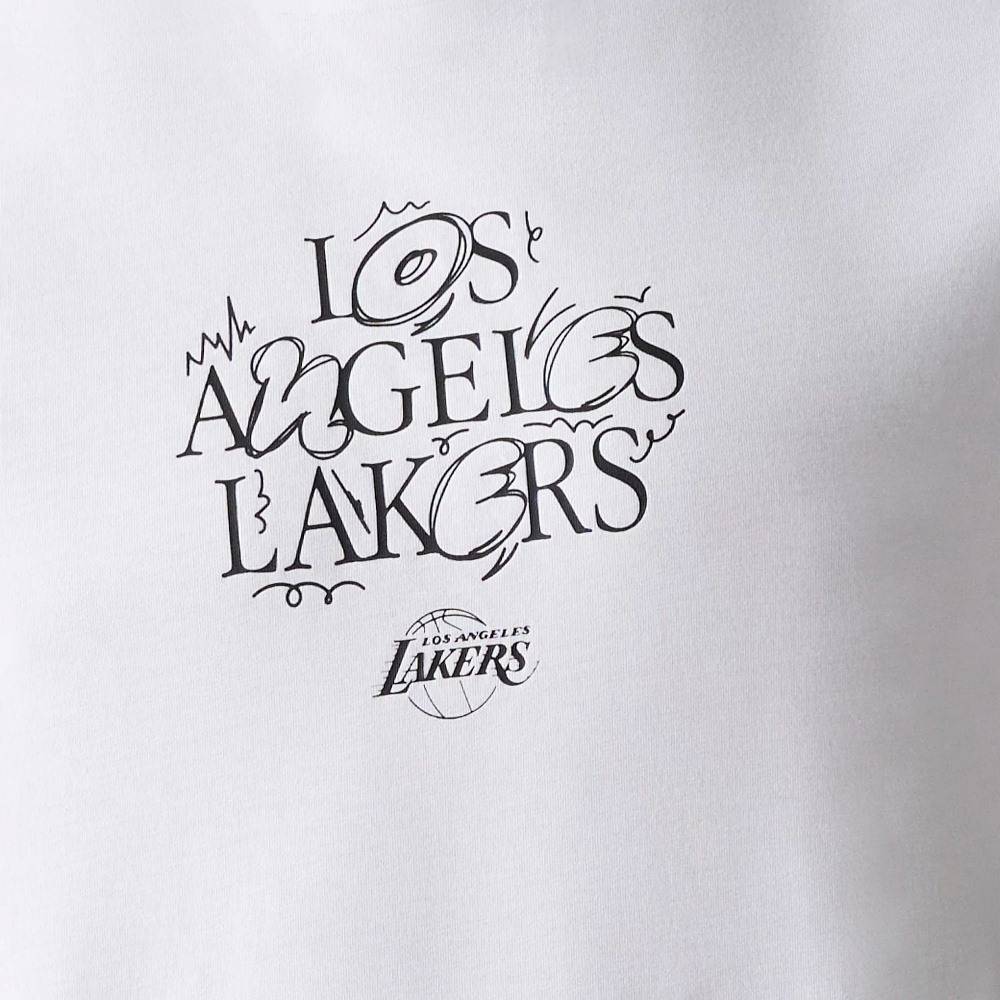 NEW ERA NBA COURT GRAPHIC REG TEE LOS ANGELES LAKERS