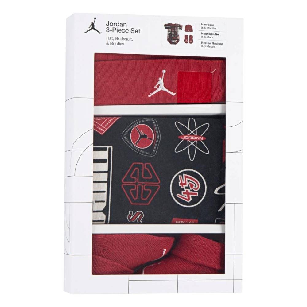 NIKE JORDAN BABY BOY MJ ESSENTIALS AOP 3PC SET