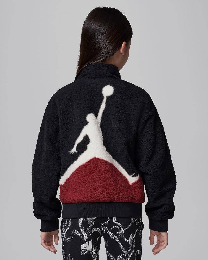 NIKE JORDAN GIRLS JUMPMAN SHERPA JACKET