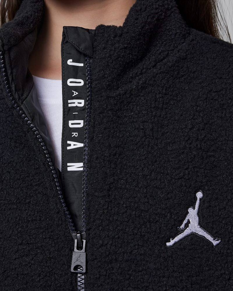 NIKE JORDAN GIRLS JUMPMAN SHERPA JACKET