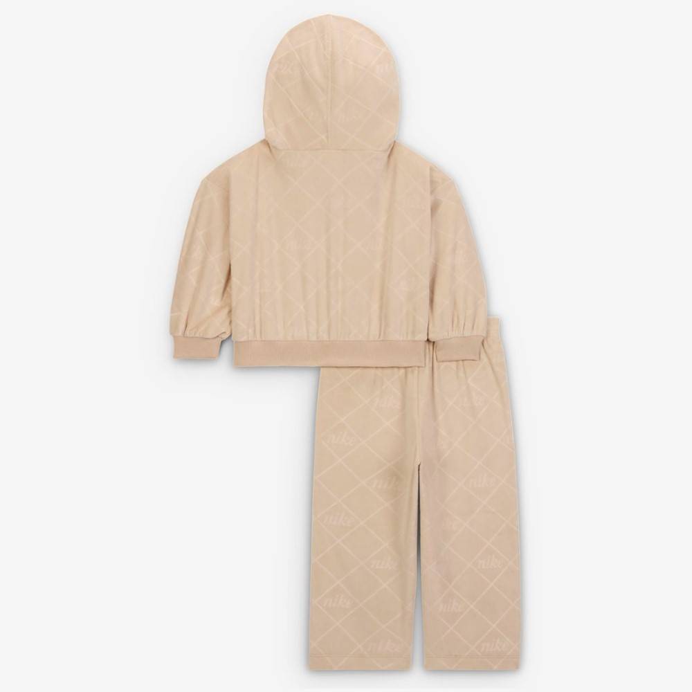 NIKE LITTLE KIDS COZY ALL OVER PRINT MONOGRAM SET