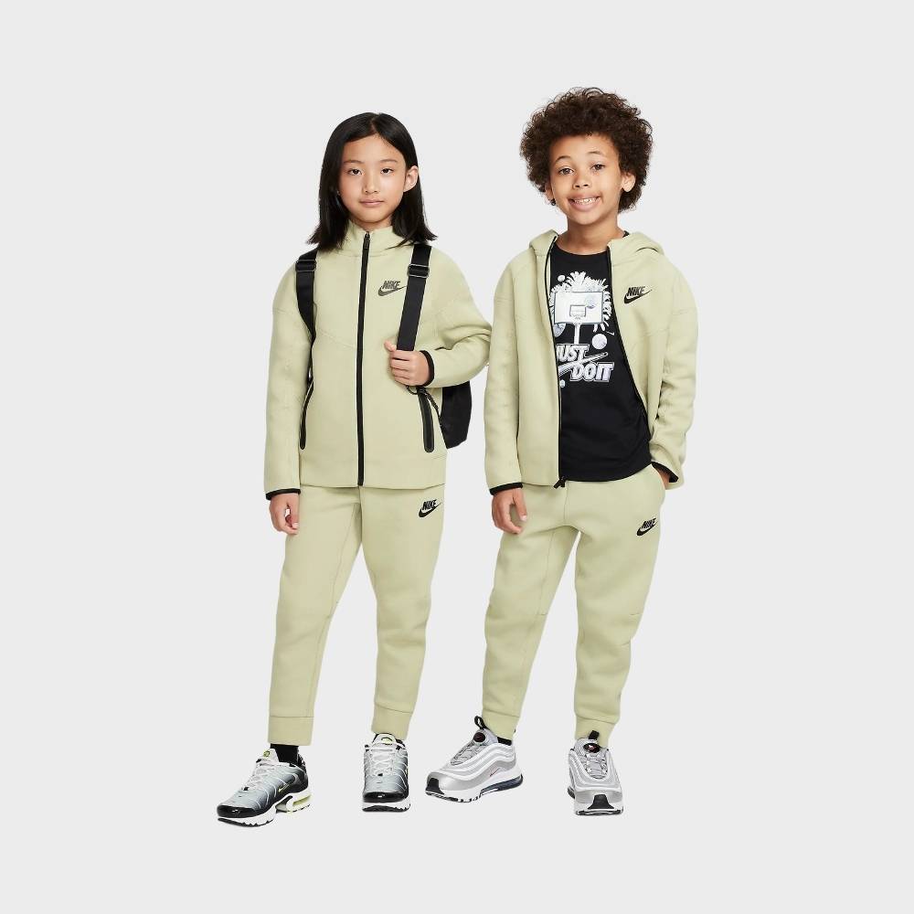 NIKE LITTLE KIDS TECH FLEECE HOODED FULL ZIP UP SET