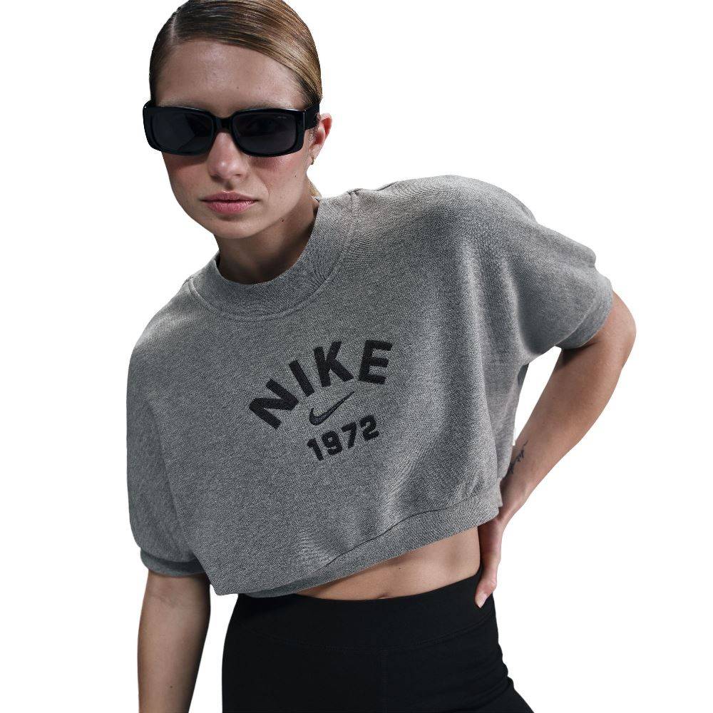 NIKE NSW WOMENS  FRENCH TERRY CROPPED CREW TOP