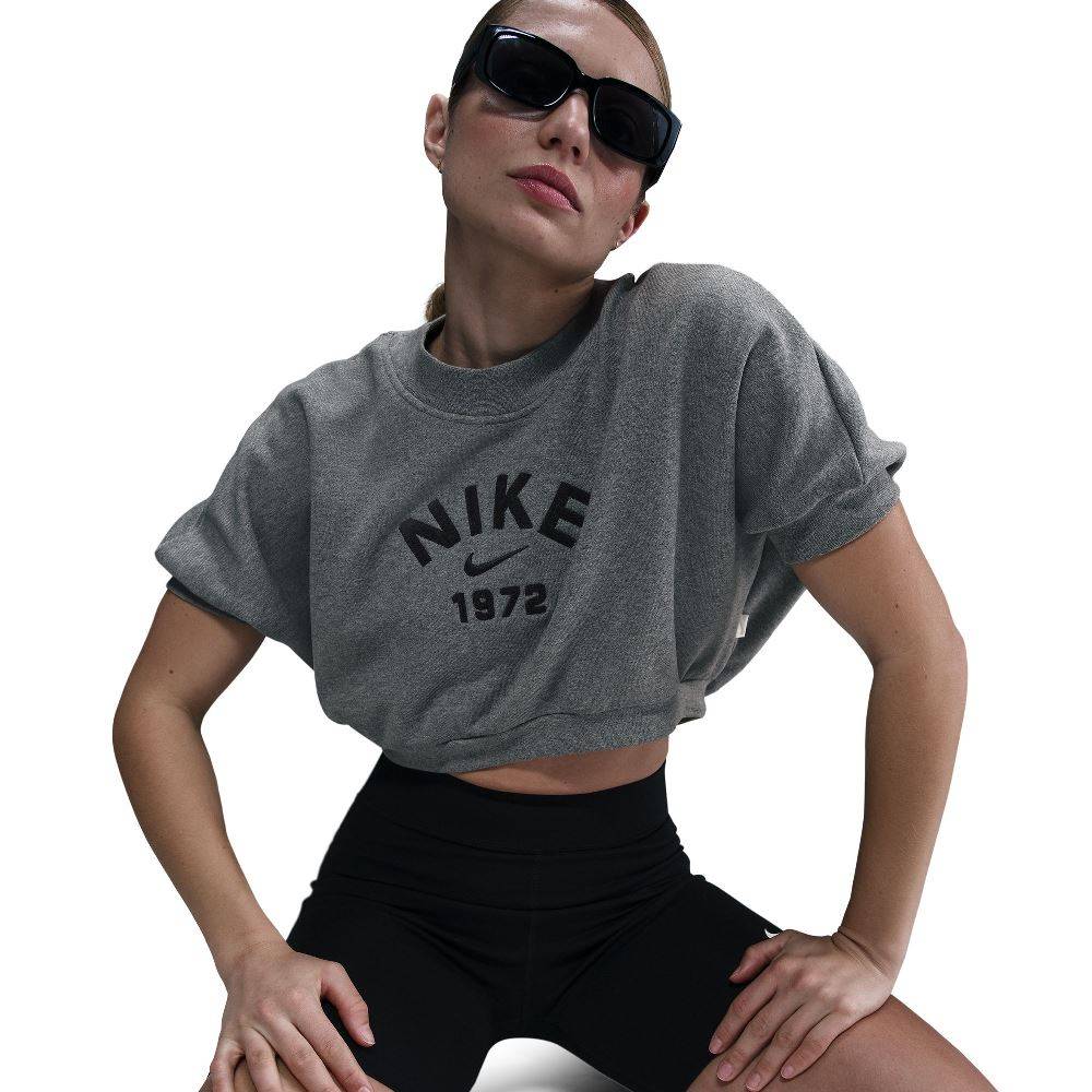 NIKE NSW WOMENS  FRENCH TERRY CROPPED CREW TOP