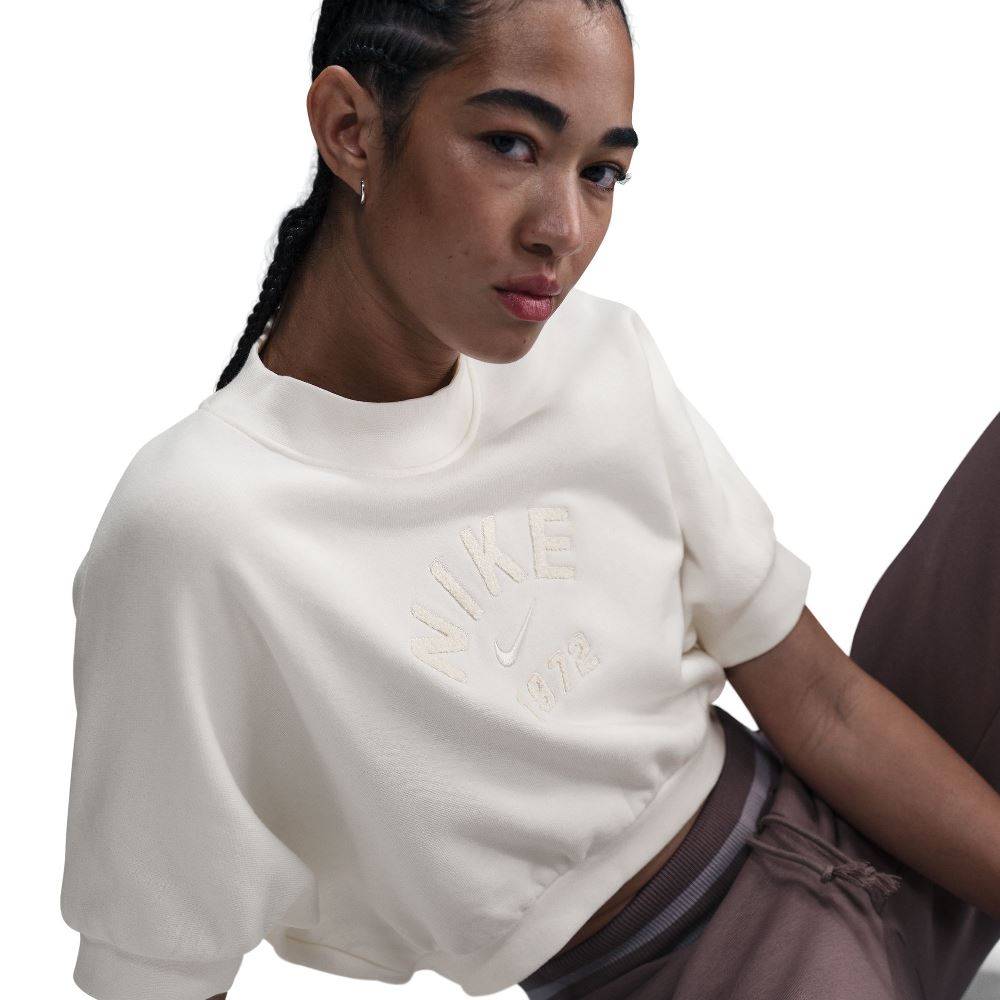 NIKE NSW WOMENS  FRENCH TERRY CROPPED CREW TOP