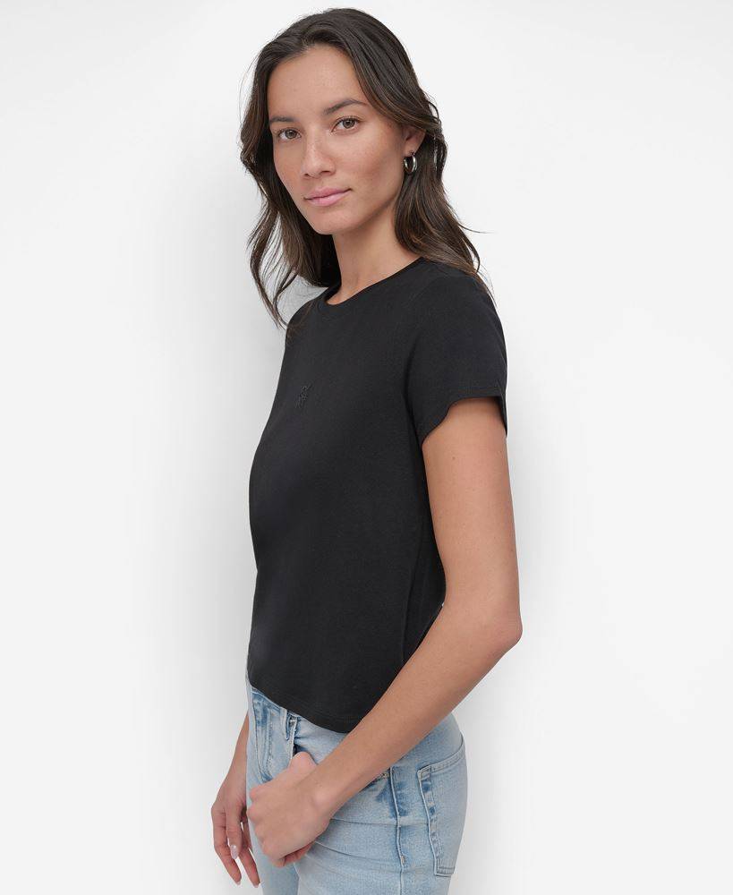DKNY LOGO SHORT SLEEVE TOP