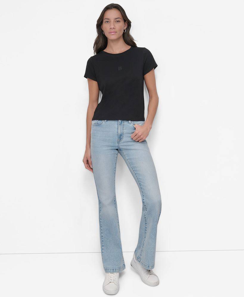 DKNY LOGO SHORT SLEEVE TOP