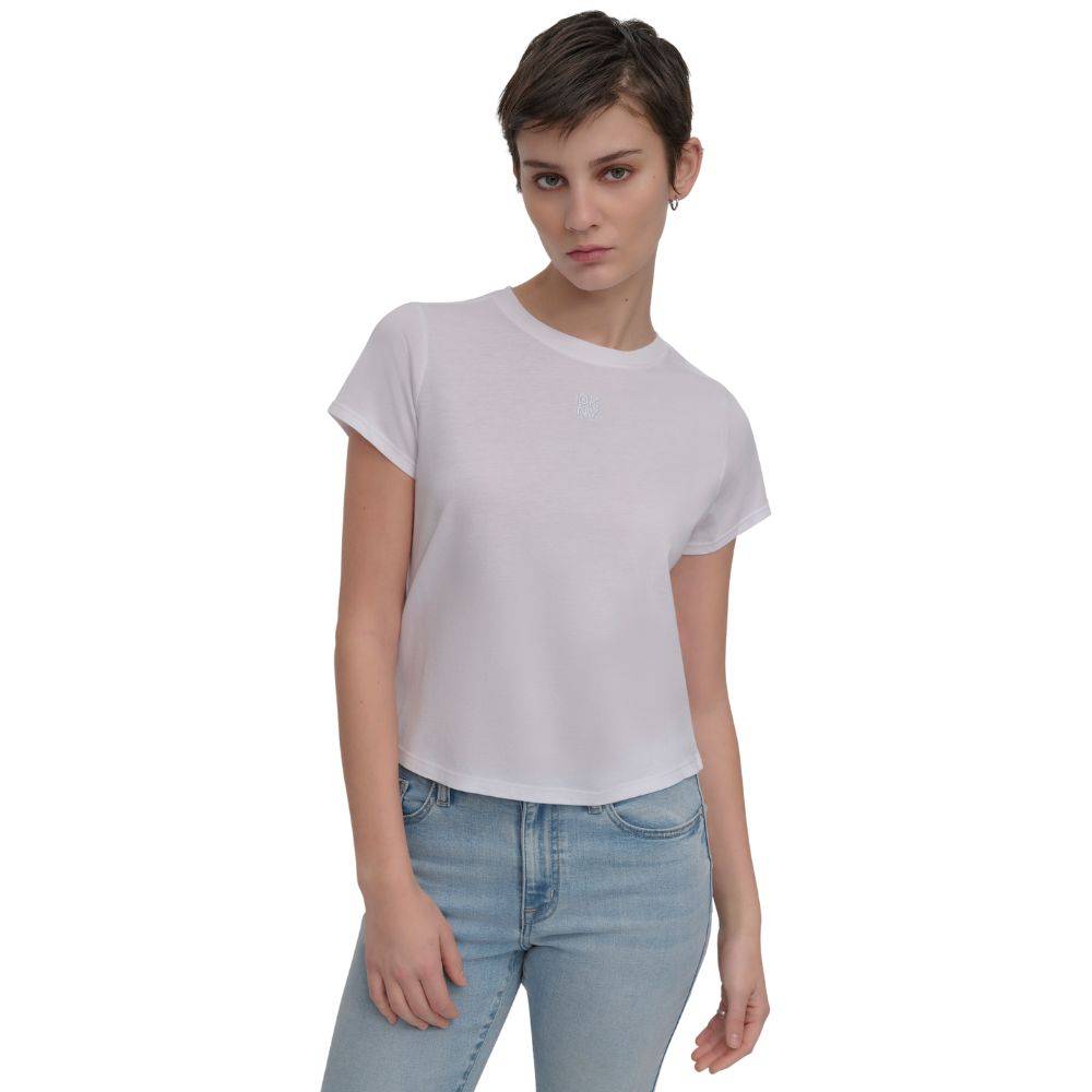 DKNY LOGO SHORT SLEEVE TOP