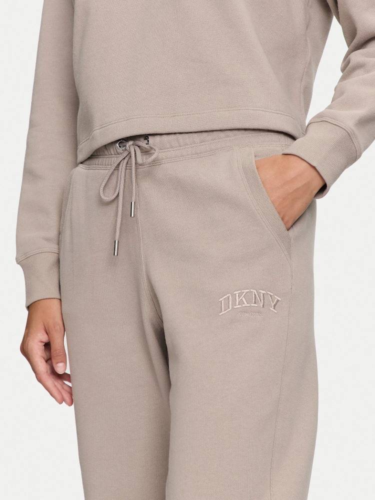 DKNY VARSITY LOGO HIGH RISE CUFF JOGGER
