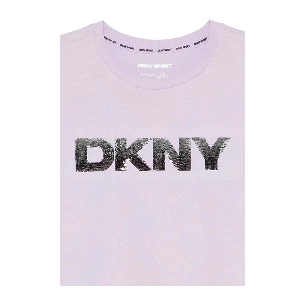 DKNY OMB SEQUIN LOGO SS TEE