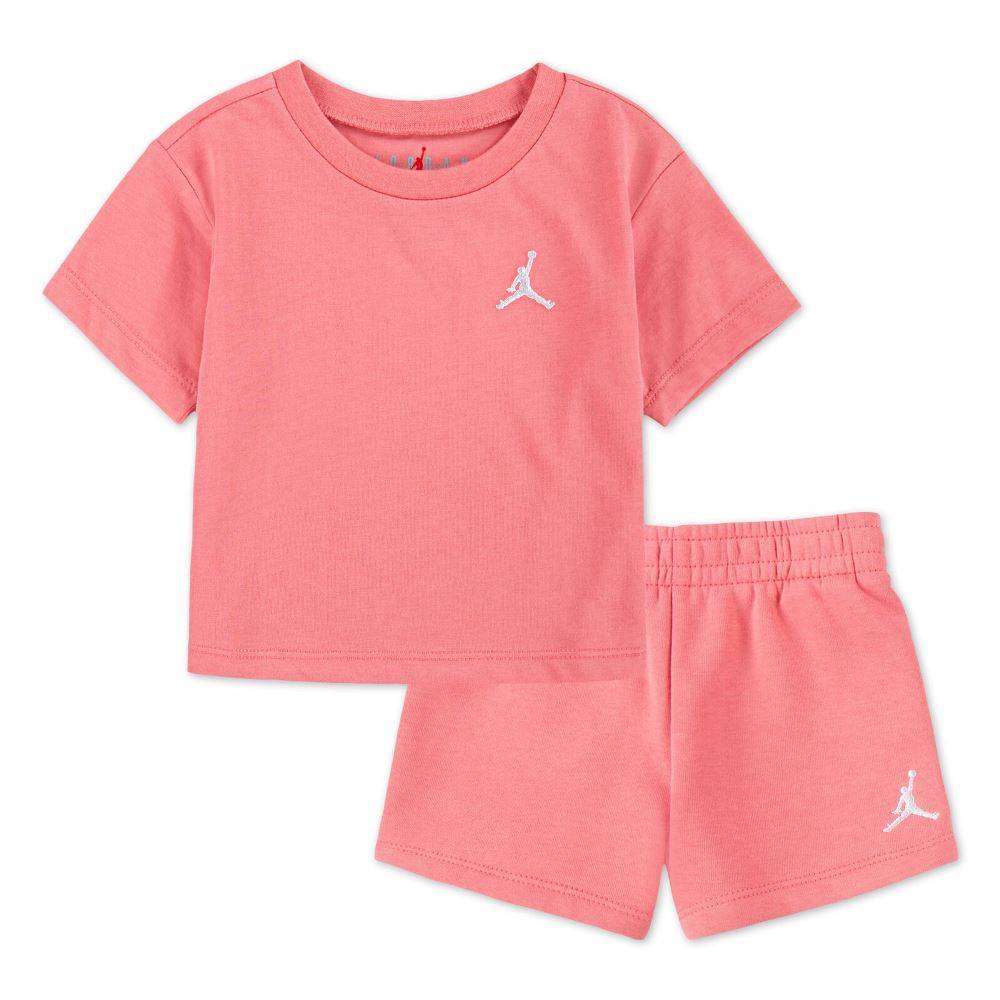 NIKE JORDAN LITTLE GIRLS BROOKLYN ESS FLC SHORT SET