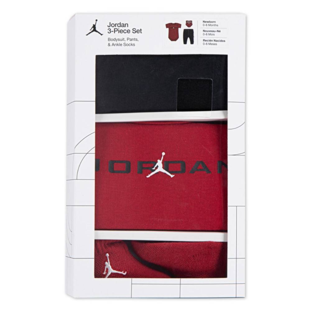 NIKE JORDAN BABY MJ BASELINE 3PC SET