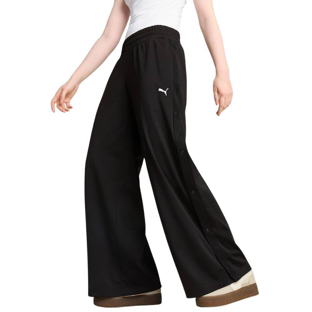 PUMA WARDROBE ESS RELAXED LOW RISE POPPER PANTS OP