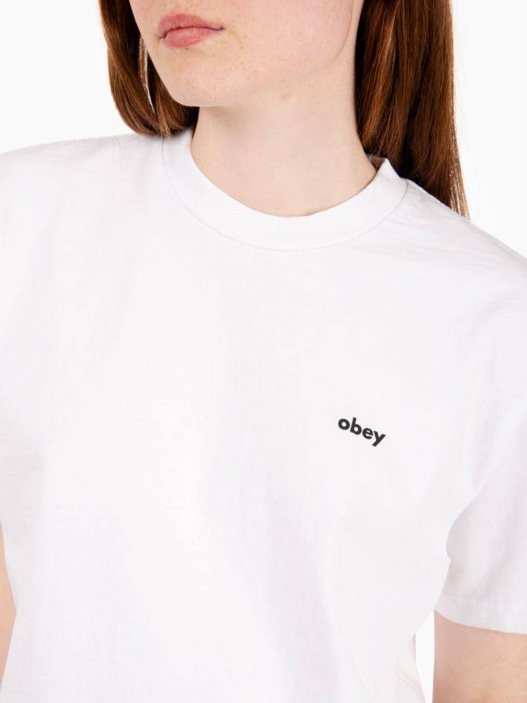 OBEY WATER COLOR FLOWER TEE