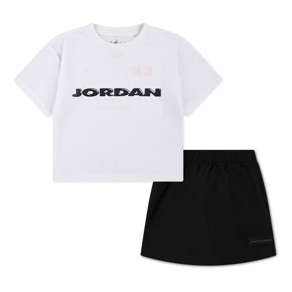 NIKE JORDAN LITTLE GIRLS CRAFTED UTILITY SKORT SET