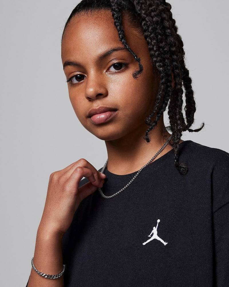 NIKE JORDAN GIRLS MJ BRKLYN ESSENTIALS SS TEE
