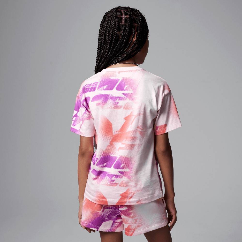 NIKE JORDAN GIRLS TRIPLE TEAM AOP TEE