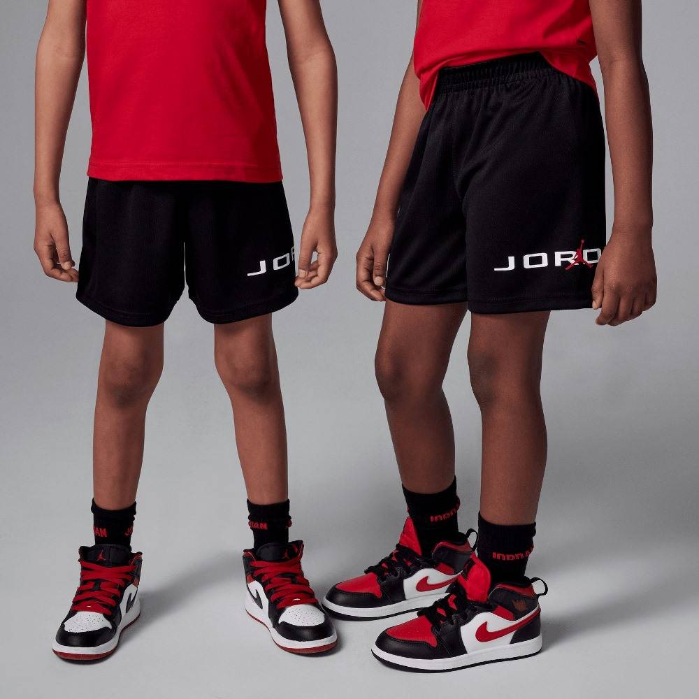 NIKE JORDAN LITTLE KIDS MJ BASELINE MESH SHORT SET