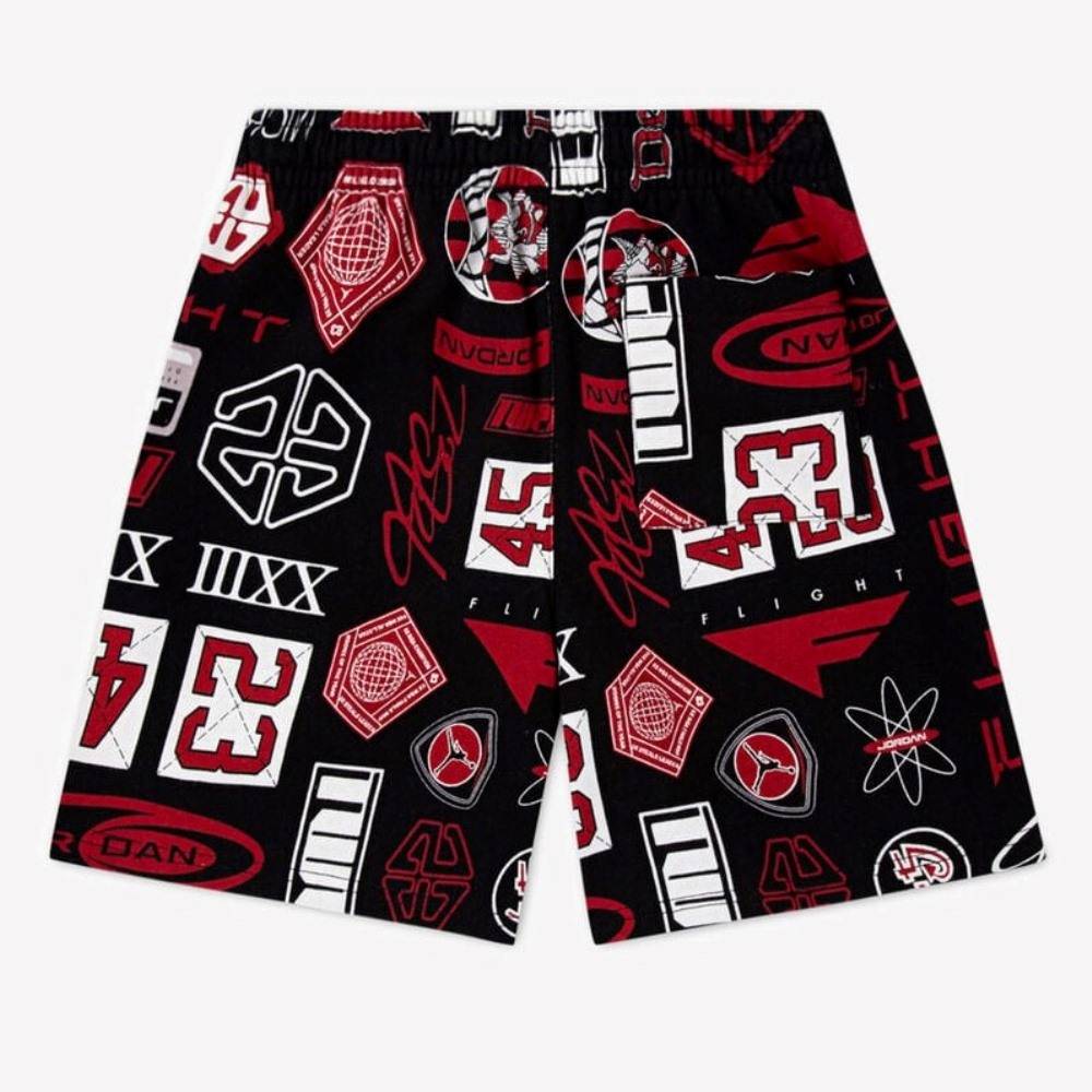 NIKE JORDAN BOYS MJ ESSENTIALS AOP FLC SHORT