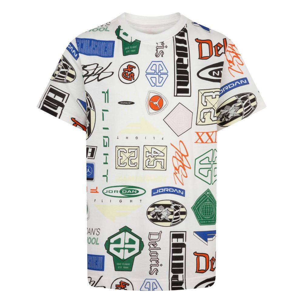 NIKE JORDAN BOYS MJ ESS AOP SS TEE