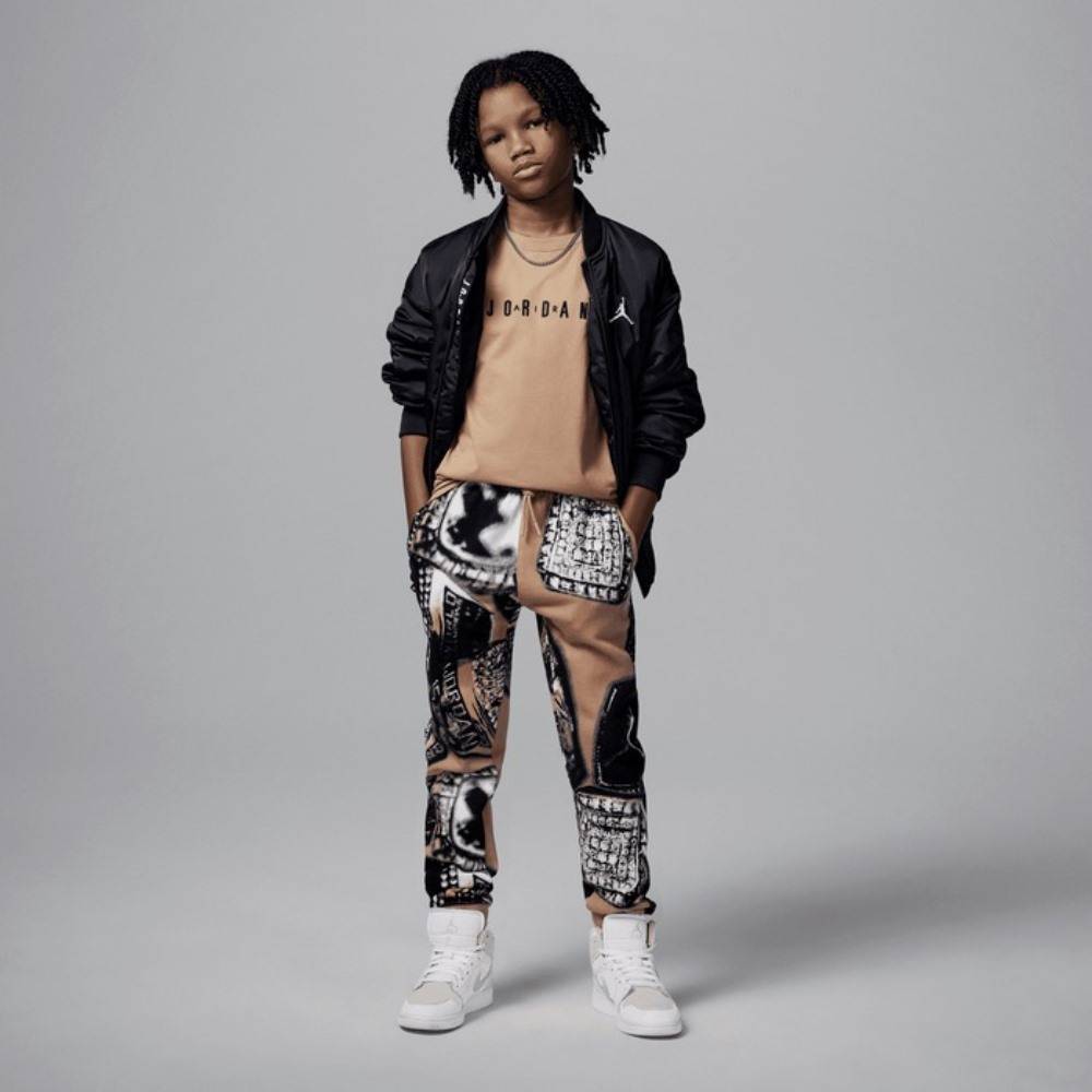NIKE JORDAN BOYS MJ WORDMARK EMB CREW