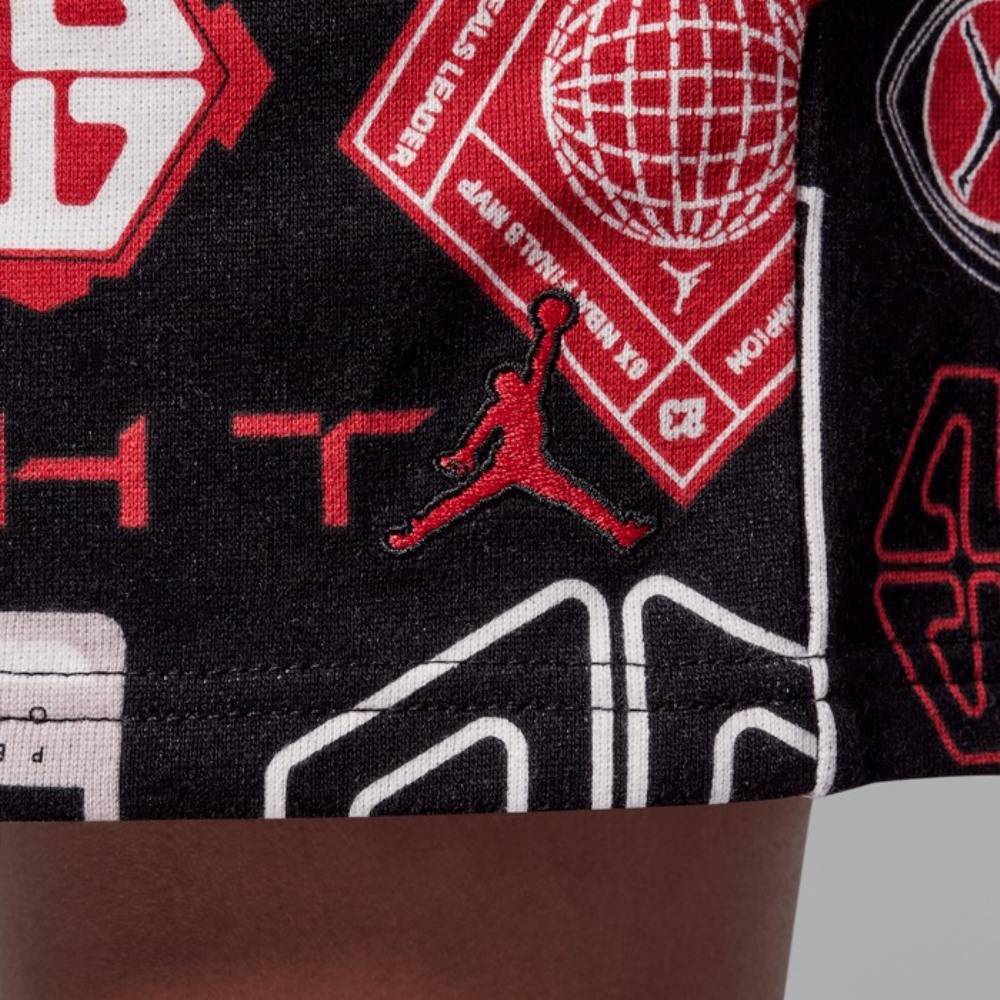 NIKE JORDAN BOYS MJ ESSENTIALS FT AOP SHORT