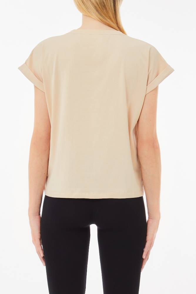 LIU JO COTTON T-SHIRT WITH LOGO