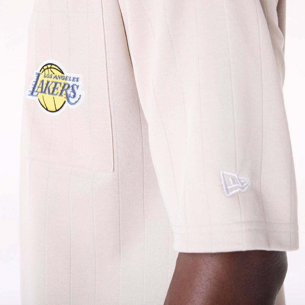 NEW ERA NBA PINSTRIPE OS TEE LOS ANGELES LAKERS