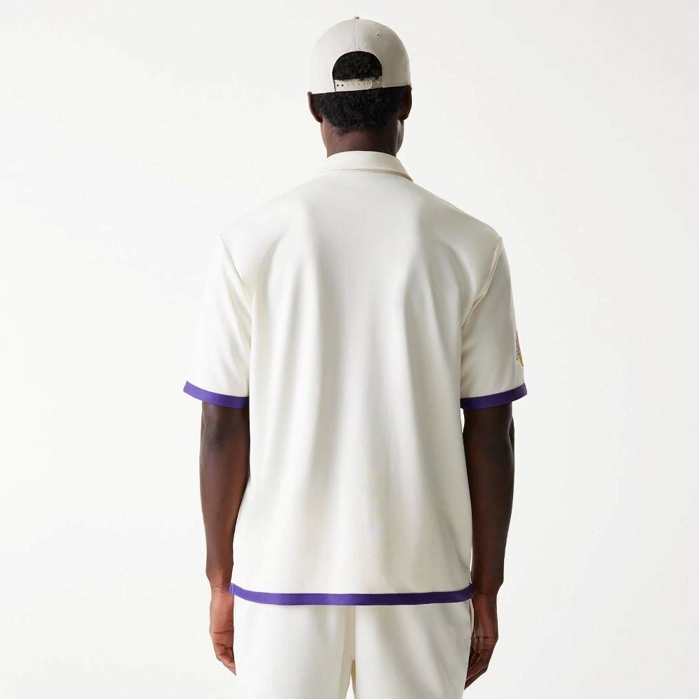 NEW ERA NBA SNAP BUTTON SHIRT LOS ANGELES LAKERS