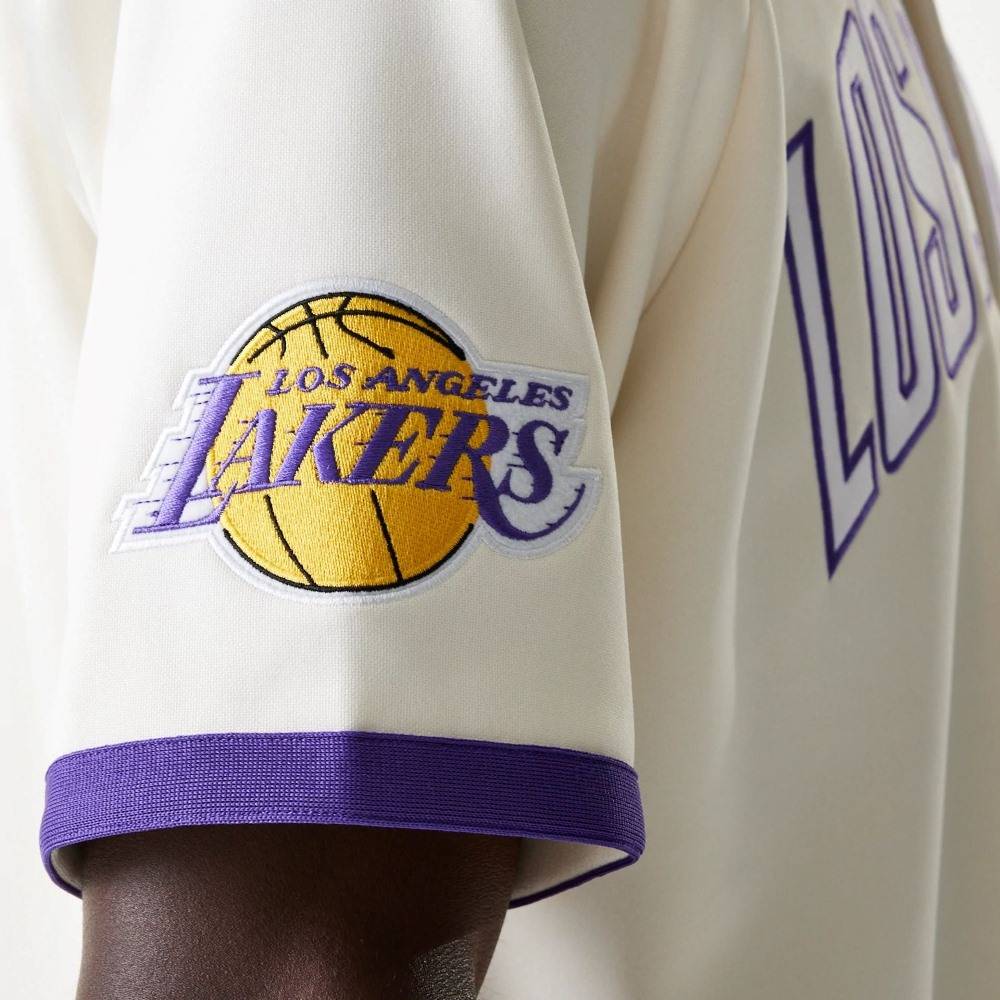 NEW ERA NBA SNAP BUTTON SHIRT LOS ANGELES LAKERS