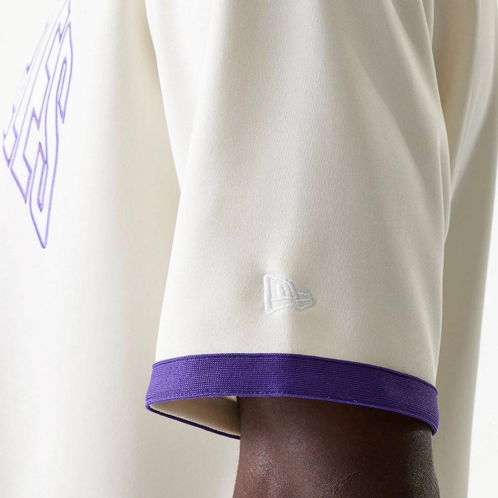 NEW ERA NBA SNAP BUTTON SHIRT LOS ANGELES LAKERS