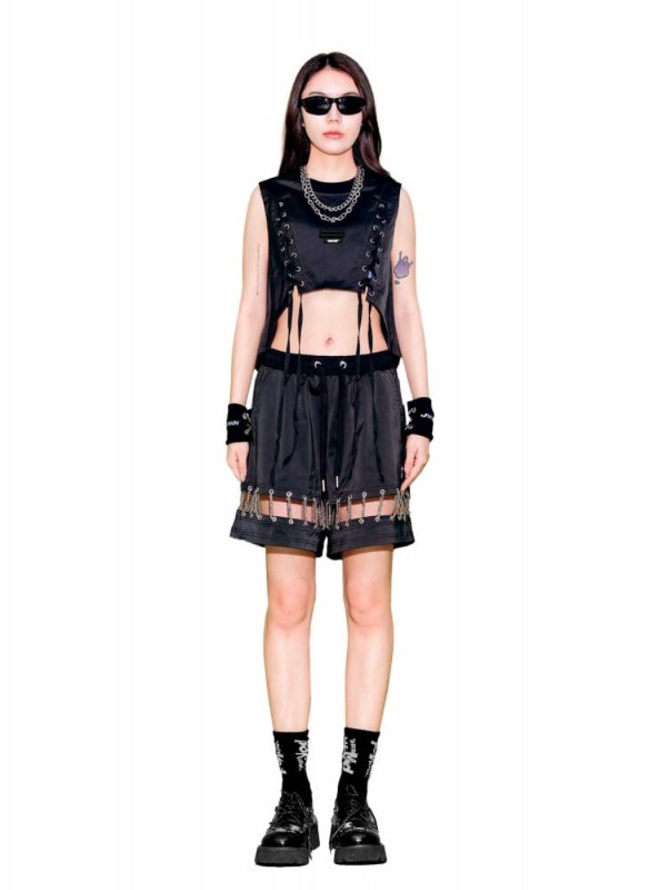 MWM LACED BACK SLEEVELESS TSHIRT