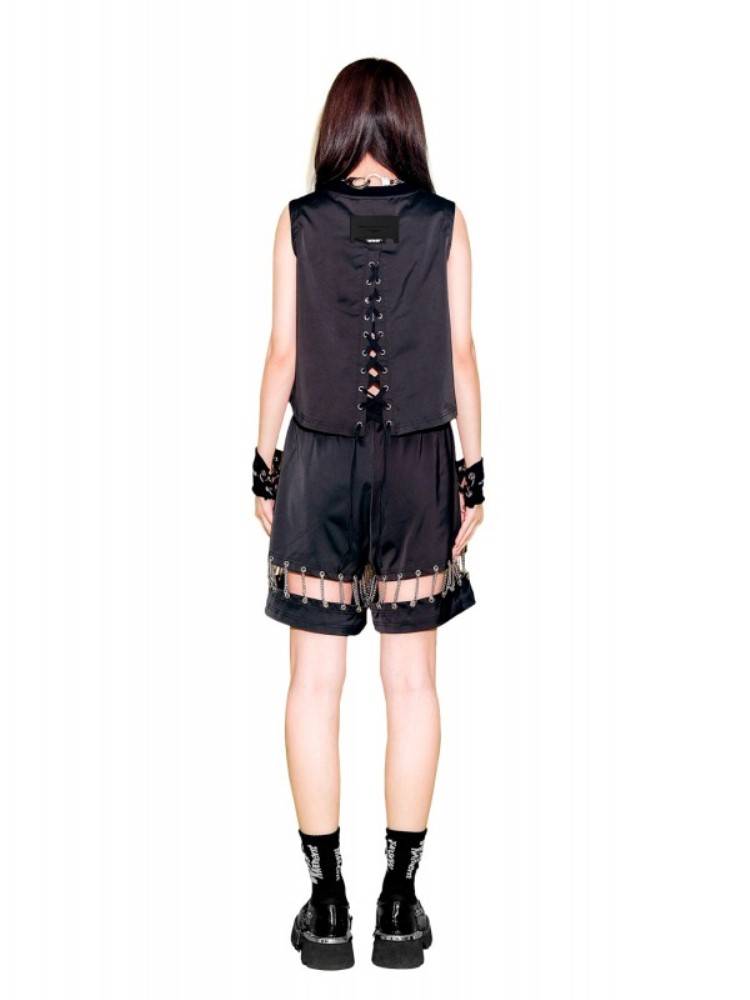 MWM LACED BACK SLEEVELESS TSHIRT