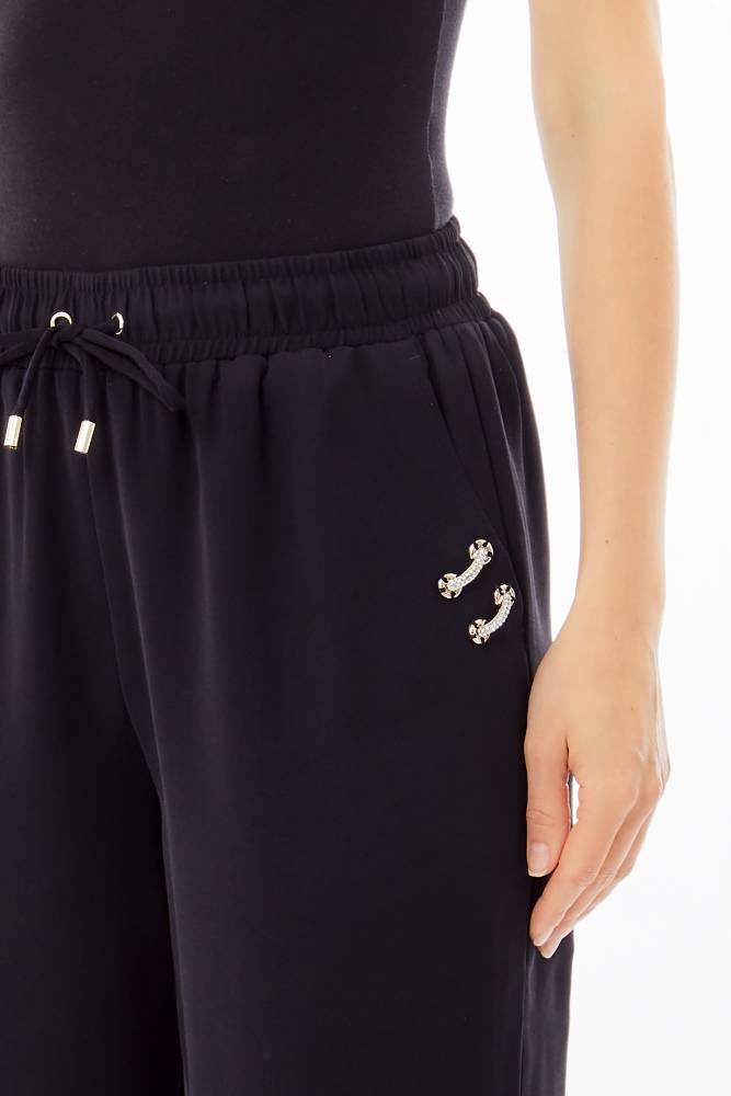 LIU JO CROPPED JOGGER WITH BEJEWELLED DETAILS