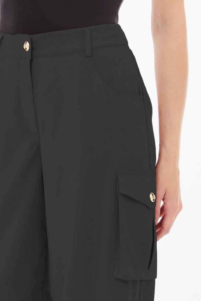 LIU JO CARGO STRETCH BAMBOO-BLEND TROUSERS