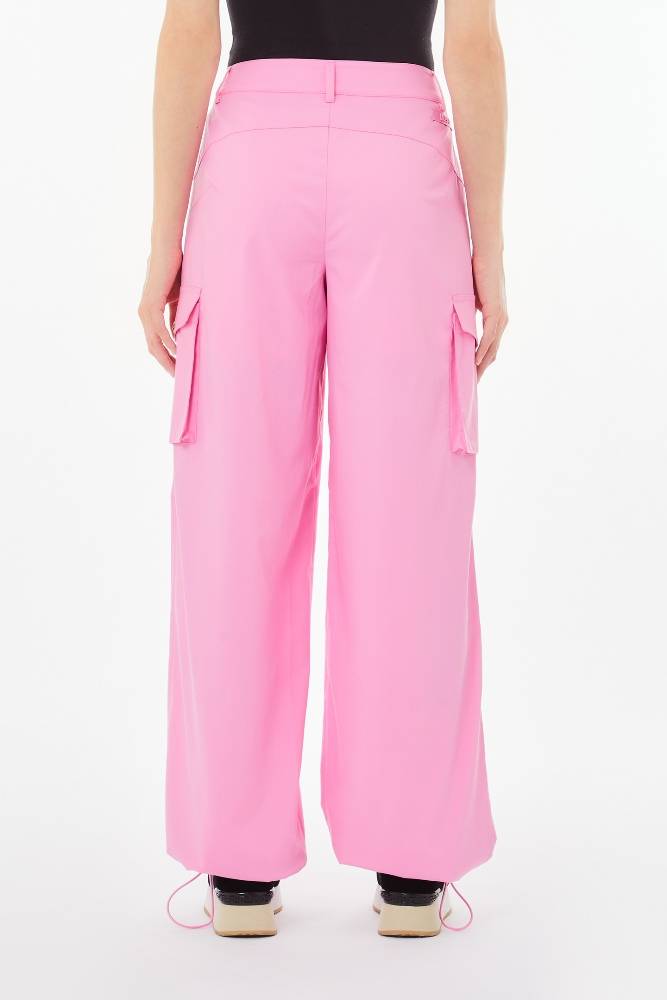 LIU JO CARGO STRETCH BAMBOO-BLEND TROUSERS
