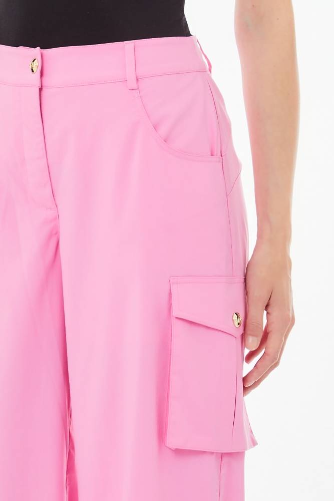 LIU JO CARGO STRETCH BAMBOO-BLEND TROUSERS