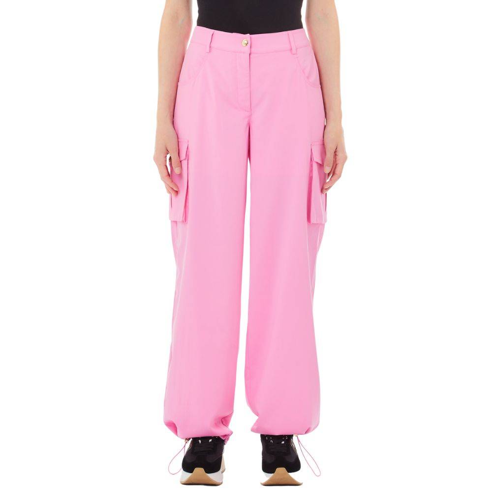 LIU JO CARGO STRETCH BAMBOO-BLEND TROUSERS